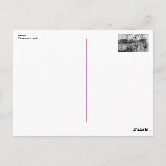 Bathers Briefkaart (Achterkant)