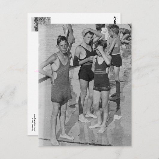 Bathers Briefkaart uit de jaren 20 (Voorkant / Achterkant)