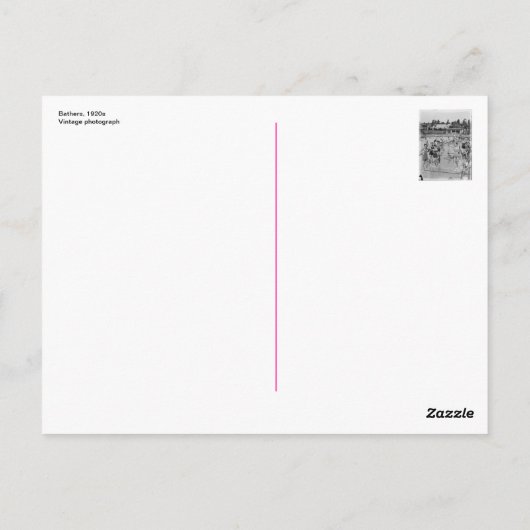 Bathers Briefkaart uit de jaren 20 (Achterkant)