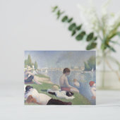 Bathers Georges Seurat Neo Impressionist Painting Briefkaart (Staand voorkant)