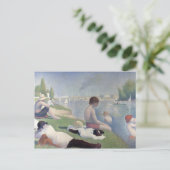 Bathers Georges Seurat Neo Impressionist Painting Briefkaart (Staand voorkant)