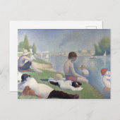Bathers Georges Seurat Neo Impressionist Painting Briefkaart (Voorkant / Achterkant)