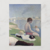 Bathers Georges Seurat Neo Impressionist Painting Briefkaart (Voorkant)