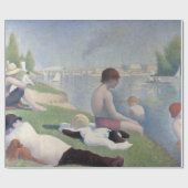 Bathers Georges Seurat Neo Impressionist Painting Cadeaupapier (Vlak)