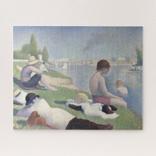 Bathers Georges Seurat Neo Impressionist Painting Legpuzzel (Horizontaal)