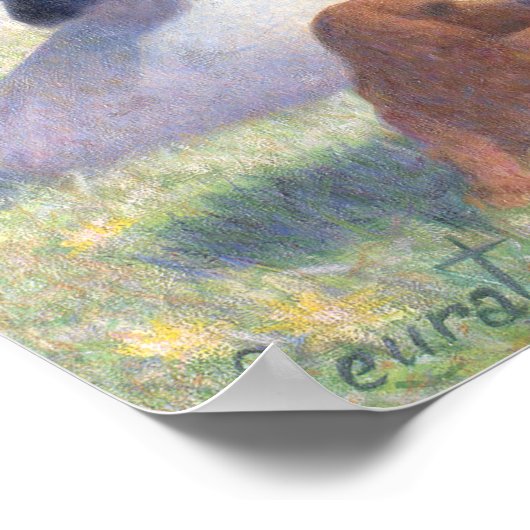 Bathers Georges Seurat Neo Impressionist Painting Poster (Hoek)