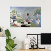 Bathers Georges Seurat Neo Impressionist Painting Poster (Thuiskantoor)