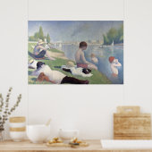 Bathers Georges Seurat Neo Impressionist Painting Poster (Keuken)