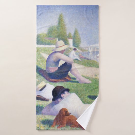 Bathers in Asnieres, Seurat Badhanddoek (Badhanddoek)