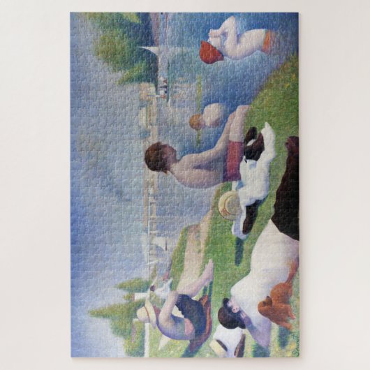 Bathers in Asnieres, Seurat Legpuzzel (Verticaal)