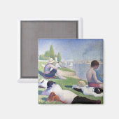 Bathers in Asnieres, Seurat Magneet (Voorkant / Achterkant)