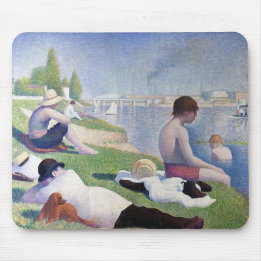 Bathers in Asnieres, Seurat Muismat (Voorkant)
