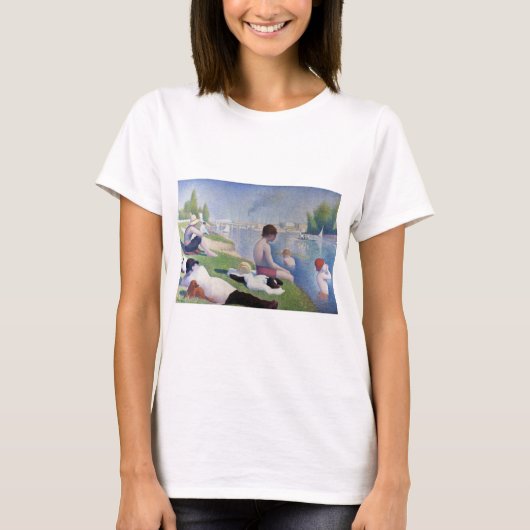 Bathers in Asnieres, Seurat T-shirt (Voorkant)