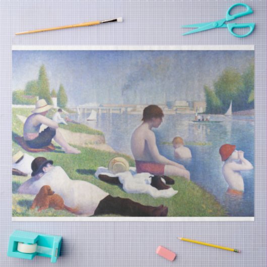 Bathers in Asnieres, Seurat Tissuepapier (Craft)