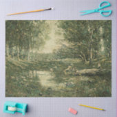 Bathers in Green Woodland Landscape ( kunst) Tissuepapier (Craft)