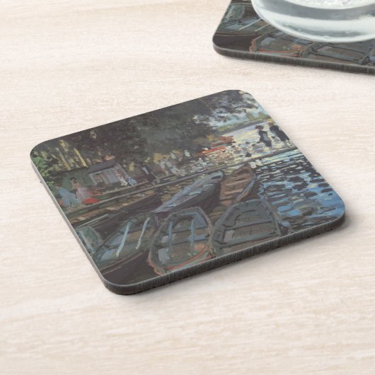 Bathers in La Grenouillère by Claude Monet Bier Onderzetter (Linkerzijde)