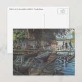 Bathers in La Grenouillère by Claude Monet Briefkaart (Voorkant / Achterkant)