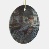 Bathers in La Grenouillère by Claude Monet Keramisch Ornament (Rechts)