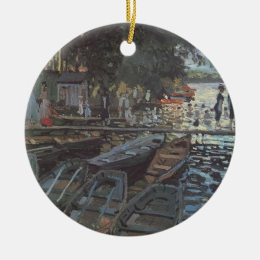 Bathers in La Grenouillère by Claude Monet Keramisch Ornament (Voorkant)