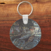 Bathers in La Grenouillère by Claude Monet Sleutelhanger (Voorkant)