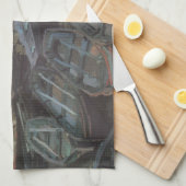 Bathers in La Grenouillère by Claude Monet Theedoek (Quarter Fold)