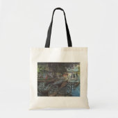 Bathers in La Grenouillère by Claude Monet Tote Bag (Voorkant)
