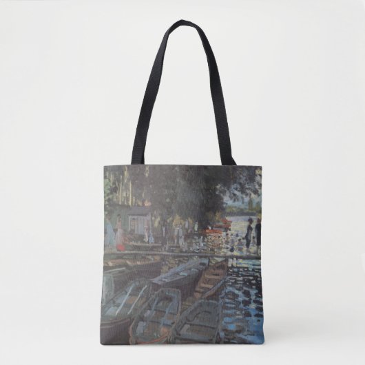 Bathers in La Grenouillère by Claude Monet Tote Bag (Voorkant)