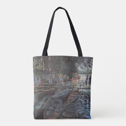 Bathers in La Grenouillère by Claude Monet Tote Bag (Achterkant)
