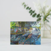 Bathers in La Grenouillere Claude Monet Briefkaart (Staand voorkant)
