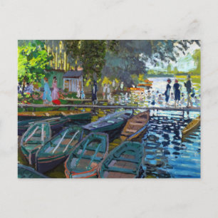 Bathers in La Grenouillere Claude Monet Briefkaart