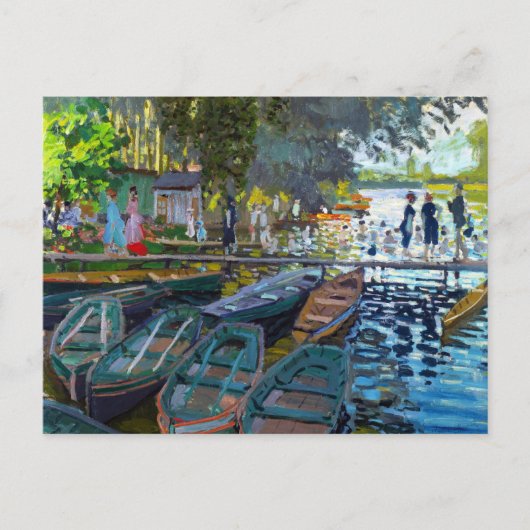 Bathers in La Grenouillere Claude Monet Briefkaart (Voorkant)