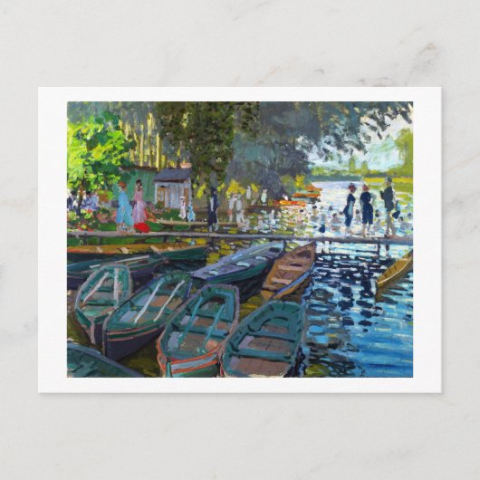 Bathers in La Grenouillere Claude Monet Briefkaart (Voorkant)