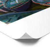 Bathers in La Grenouillere Claude Monet Poster (Hoek)