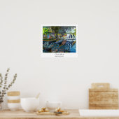 Bathers in La Grenouillere Claude Monet Poster (Keuken)