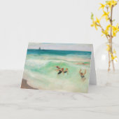 Bathers in the Wave Henri Lebasque | Kaart (Gele Bloem)
