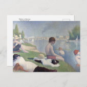Bathers te Asnieres door Georges Seurat Briefkaart (Voorkant / Achterkant)