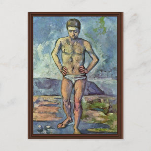 Bathers van Paul Cézanne (beste kwaliteit) Briefkaart