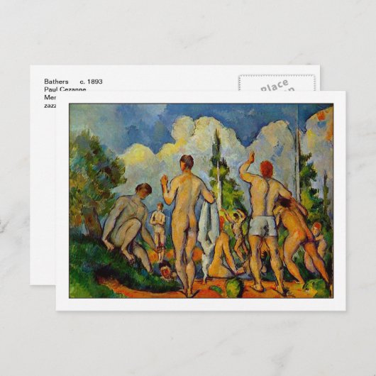 Bathers van Paul Cezanne Briefkaart (Voorkant / Achterkant)