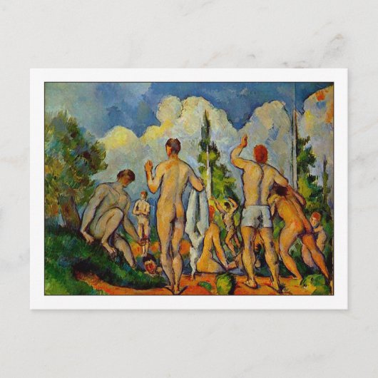 Bathers van Paul Cezanne Briefkaart (Voorkant)