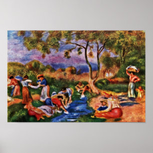 Bathers van Pierre-Auguste Renoir (beste kwaliteit Poster