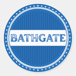 Bathgate City Pride Embleem – Schotse identiteit Ronde Sticker