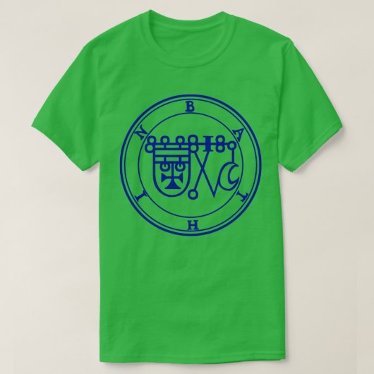 Bathin Sigil kent de dans van Herbs Blue T-shirt (Design voorkant)