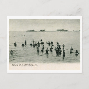 Bathing at St. Petersburg, FL 1906  Briefkaart