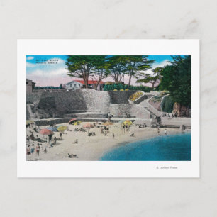 Bathing Beach at Pacific Grove Briefkaart