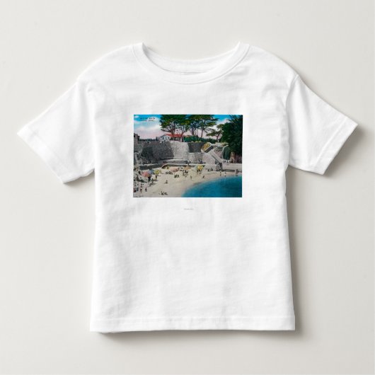 Bathing Beach at Pacific Grove Kinder Shirts (Voorkant)