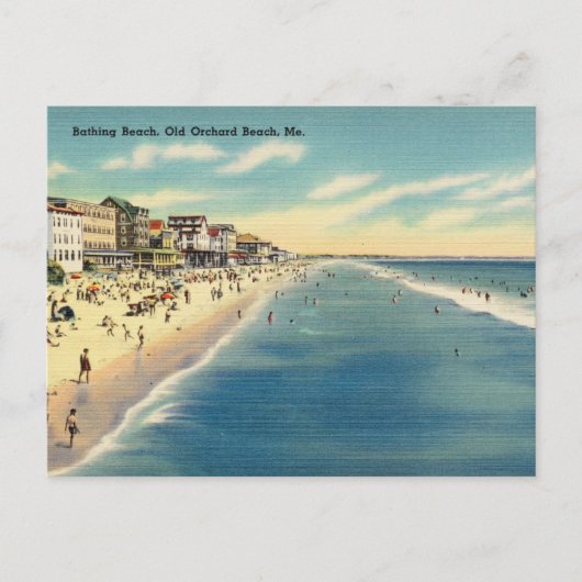 Bathing Beach, Old Orchard Beach, Maine Briefkaart (Voorkant)