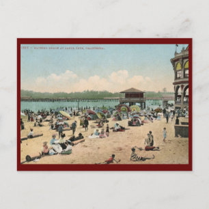 Bathing Beach, Santa Cruz CA Briefkaart