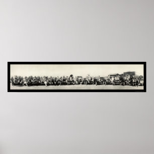 Bathing Beauties & Autos Seal Beach, CA Photo 1917 Poster