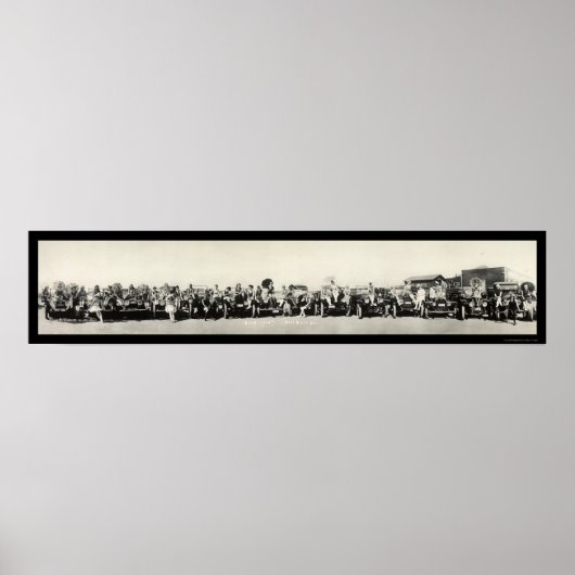 Bathing Beauties & Autos Seal Beach, CA Photo 1917 Poster (Voorkant)