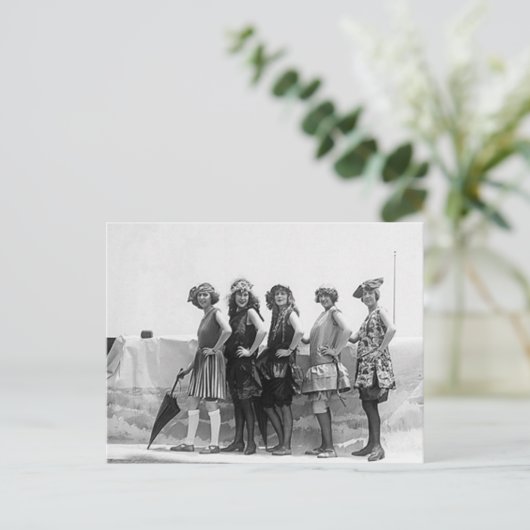 Bathing Beauties Briefkaart (Staand voorkant)